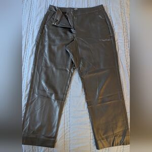 J. Crew Kate Faux Leather Straigh Ankle Pants